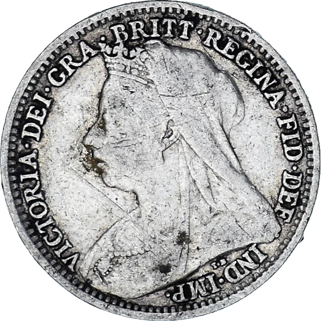 [#849977] Coin, Great Britain, Victoria, 3 Pence, 1898, EF(40-45), Silver, KM:77