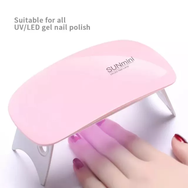 SUN Mini Nails Lamp LED Light Potable UV LED Lamp Nail Dryer Gel Nail 6W US