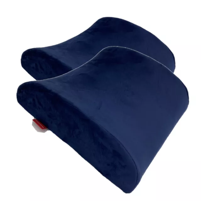 2  Memory Foam Back Lumbar Support Pillow Car Seat Home Office Chair Cushions
