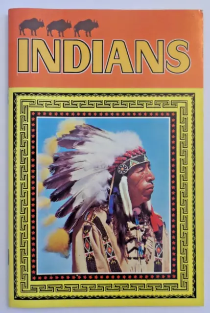 INDIANS 1973 Mike Roberts Color Productions Native American Color Photo Booklet