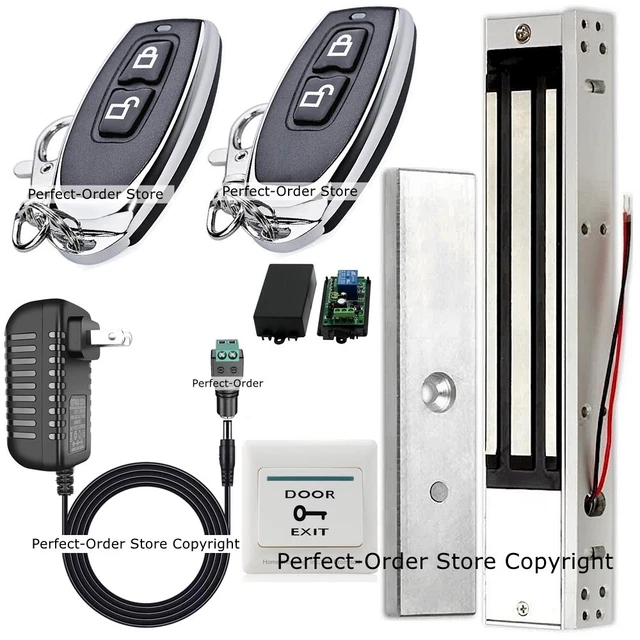 DOOR ACCESS CONTROL System, Electric Lock+2 Wireless Remote