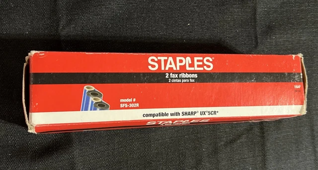 Fax Machine Film Ribbons Compatible for Sharp UX 15CR 2 Count UX 500 510 600M