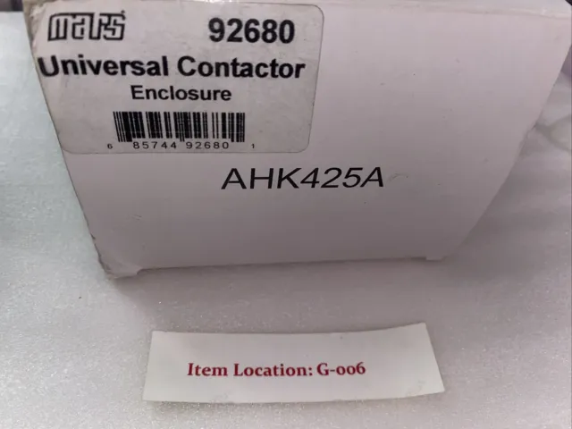 Contactor Cover Universal Contactor Enclosure MARS 92680