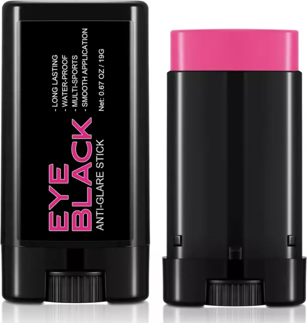 Eye Black Baseball Accessories, Anti-Glare Eye Black Pink Black for Baseball Sof