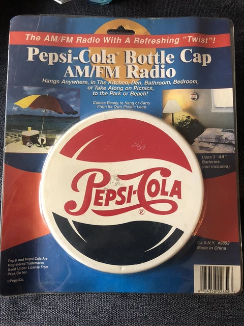 New Pepsi Cola Bottle Cap Am/Fm Radio