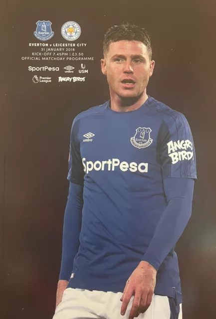 *Mint* Everton V Leicester City Official Pl Football Programme 31/01/18