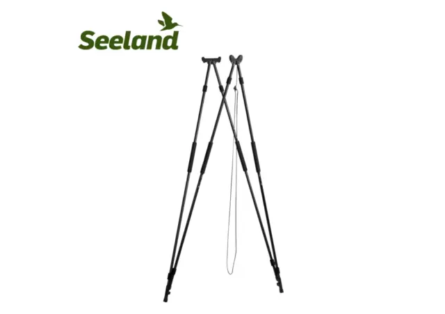 Seeland Decoy 4-Legged Shooting Stick Quad Rifle Rest - Black - Free Shipping