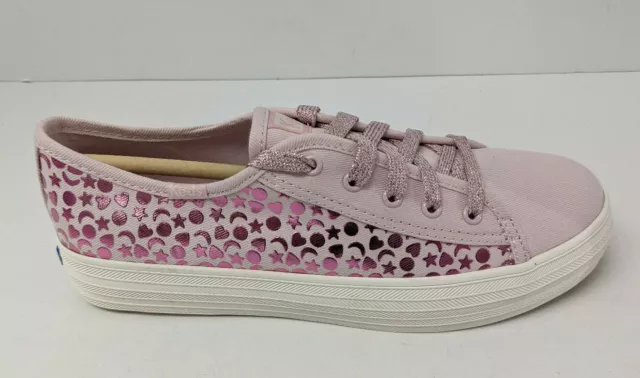 Keds Girls Triple Kick Sneakers, Pink, Big Kids 4 M