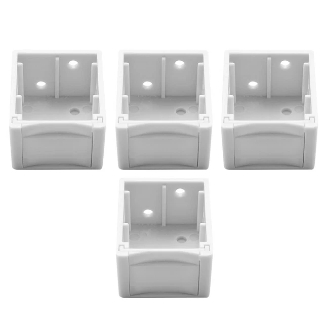 Soportes ciegos de 1 pulgada caja blanca soporte de montaje persianas ventana barandilla BracT6O1