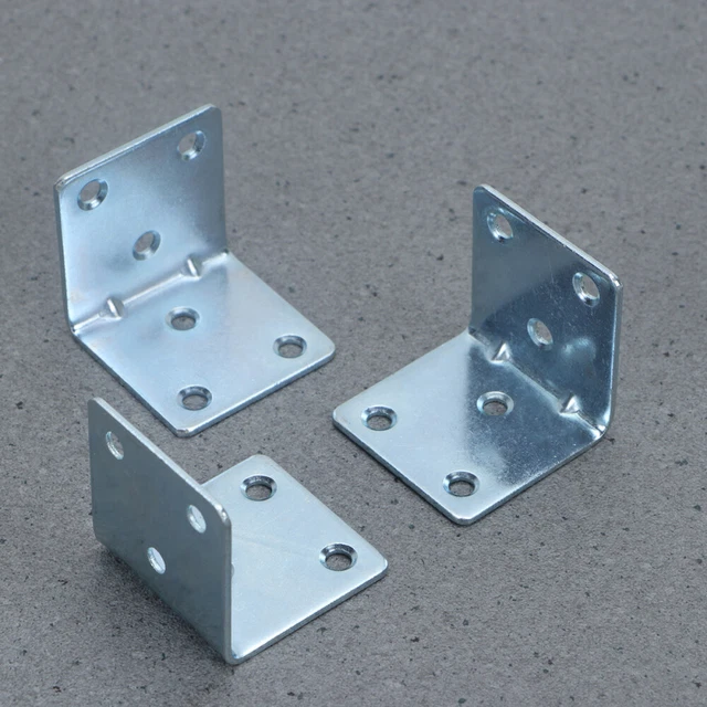 10 pz ferramenta angolare pesanti scaffali chiusura punta destra parentesi graffetta