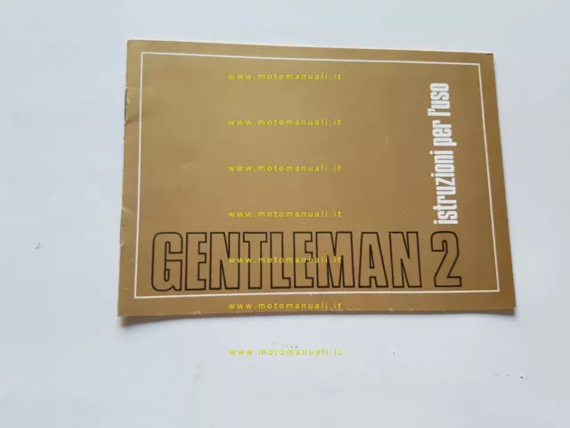 1977 Benelli 50 Gentleman 2 Manual Use Maintenance Original Booklet