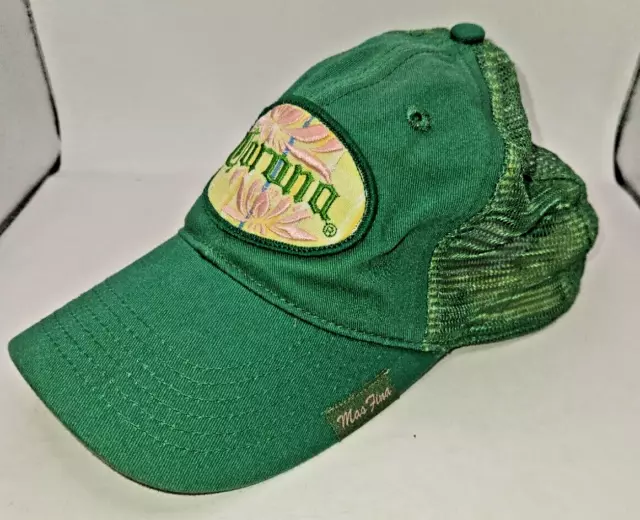 Corona Green Adjustable Strapback Hat Baseball womens Anoma Modelo mas fina 2