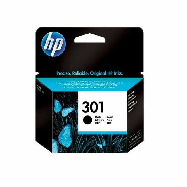 HP 301 CH561EE ORIGINALE CARTUCCIA BK NERO 190 pagine 3ml