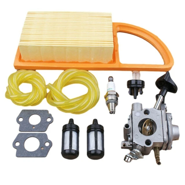Kit Carburateur Pour Stihl BR600 BR500 BR550 Souffleur, ADEFOL Carburateur Avec Joint + Filtre à Air + Bougie + Filtre à Essence Pièces De Rechange Accessoire 4282 120 0606