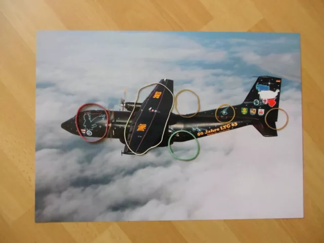 Poster Transportflugzeug Transall C-160 Ltg 63 Flugzeug Deutsche Luftwaffe Pilot