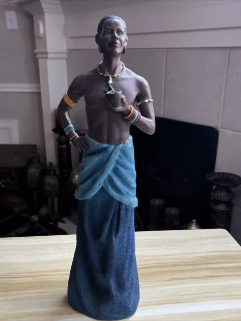 Rare Seymour Mann African Majesty Hand Crafted Sculpture African American Statue