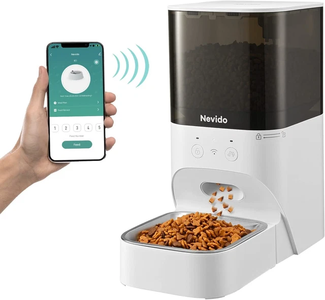 AUTOMATIC CAT/DOG FEEDERS WiFi with App Control Timed Smart Pet Feeder