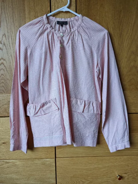A.P.C. APC cotton blouse shirt from Liberty size S small UK10