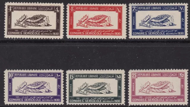 1936 GRAND LEBAN - Yv. n. 122/127 6 val. MLH/*