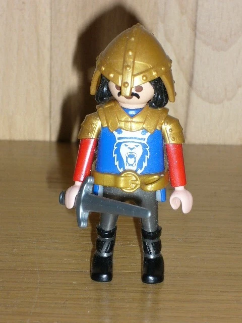 PLAYMOBIL EIN RITTER Schwert Helm Grundfigur Ritterburg Mittelalter kg ...
