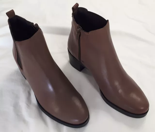 ELODIE Bottines femmes chaussures Pointure 38 bottes MARRON talon 5 cm