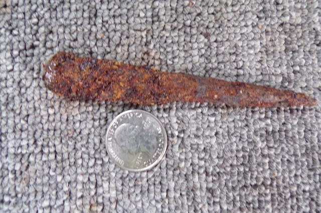 Crow Throwing Arrow Point, Found In Old Crow Camp