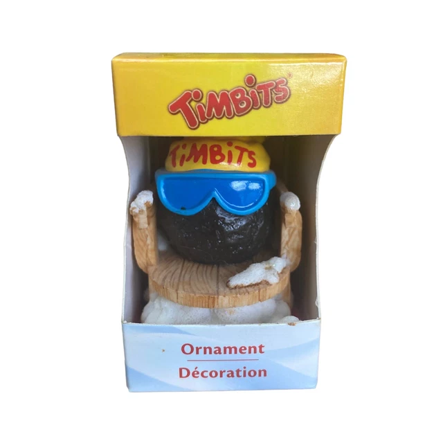 Tim Hortons 2012 Sledding Timbit Resin Christmas Ornament Collectible