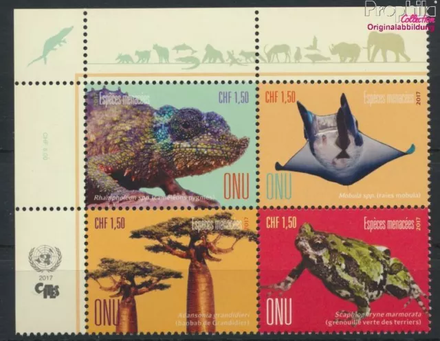 Briefmarken UNO - Genf 2017 Mi 1004-1007 Viererblock (kompl.Ausg.) postfri(95924