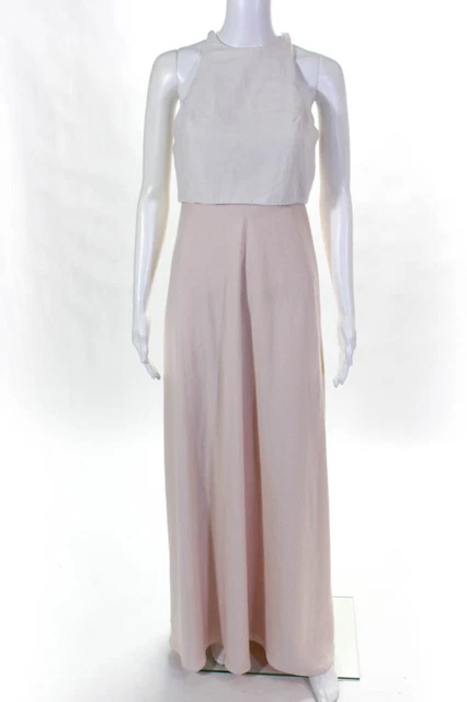 Jill Jill Stuart Womens Powder Pop-Over Gown Size 2 Long 10926046