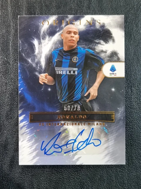 Ronaldo R9 Auto 2022-23 PANINI CHRONICLES Origins Serie A RONALDO R9 AUTO 50/78 Inter ...
