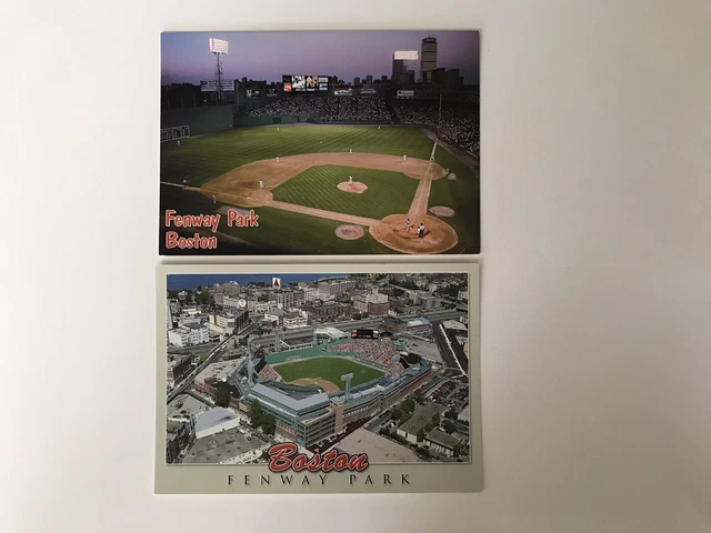 Cartes Postales Lot De 2 Fenway Park Boston American League Baseball Park
