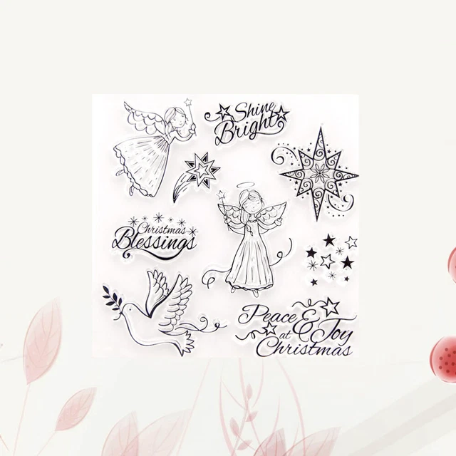 2 stücke klar stempel transparent dichtstempel für diy scrapbooking handwerk 4