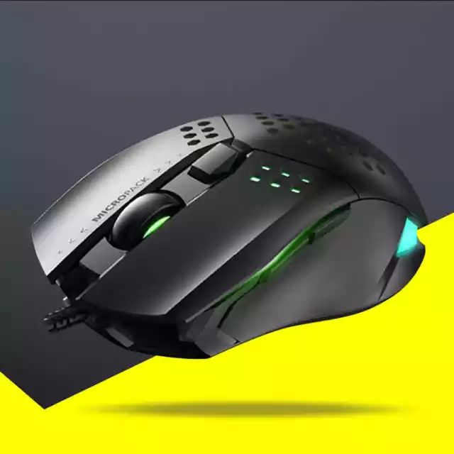 Ergonomic PC Gaming Mouse LED Optical USB Wired 6 Button DPI Adjustable Comfort