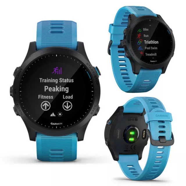 Garmin Forerunner 945 Music Watch Bundle GPS Running Cycling Sport HRM BlueBlack