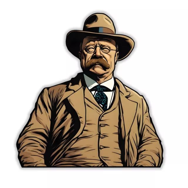 Theodore Roosevelt Sticker Teddy TDR Decal US President USA America United State