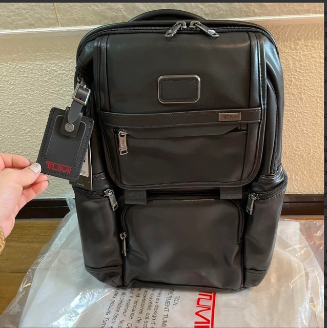 TUMI ALPHA 3 Briefs Pack Backpack 09603174DL3 Leather Black Blk NEW From Japan