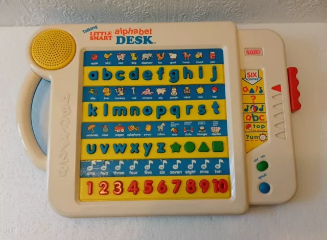VINTAGE VTECH TALKING Little Smart Alphabet Desk Educational