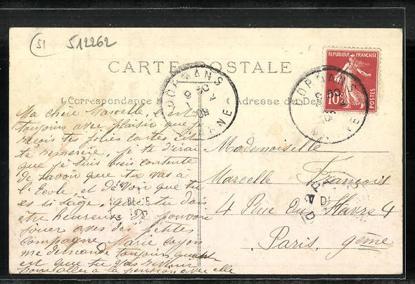 CPA Dormans, Rue du Chateau 1909 2