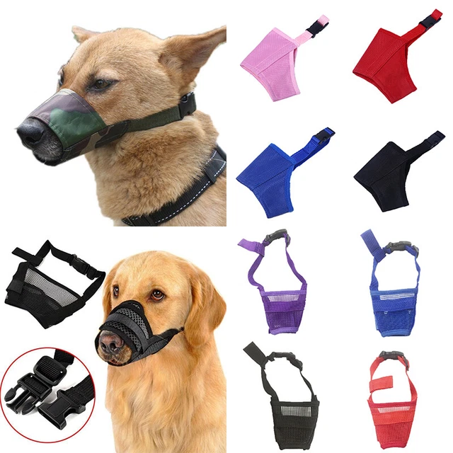 Museruola Per Cani In Rete Nylon - Taglia L Nero, Traspirante E Regolabile, Per Cani Di Taglia Media/Grande - Foto 4