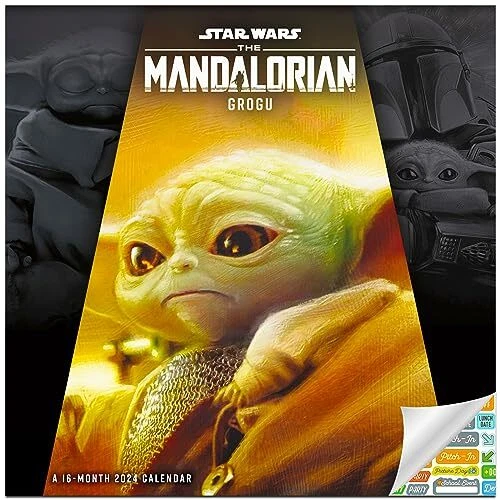 STAR WARS MANDALORIAN Calendar 2024 Deluxe 2024 Star Wars Mandalorian