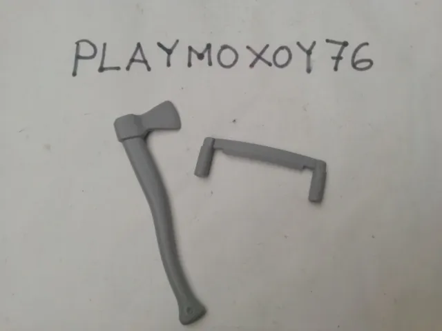 Playmobil.playmoxoy76. Konvolut Von Zwei Axt- Und Baumrindenzieherwerkzeugen.