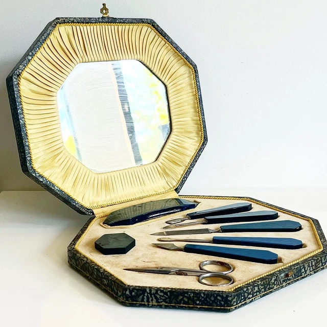 Set de Manucure Ancien en Bakélite NOGENT Années 30 Art Déco