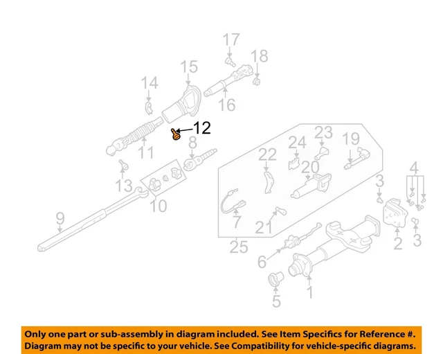 GM OEM STEERING ColumnCoupling Shaft Bolt 26030302 7.35 PicClick CA