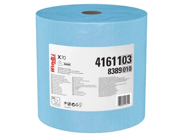 Kimberly-Clark 41611 - WypAll Power Clean X70 Medium Duty Cloths, 1 Jumbo Roll,