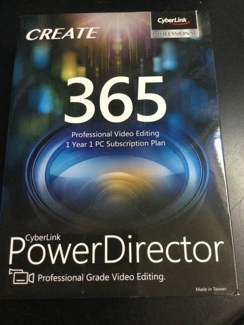 Create 365 Cyberlink Power Director PC Software New & sealed 4872