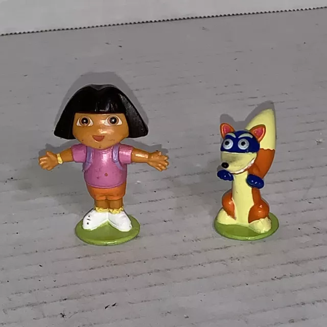 Nick Jr. Dora The Explorer And Swiper Pieces Checkers Cake Topper Toy Figures 2