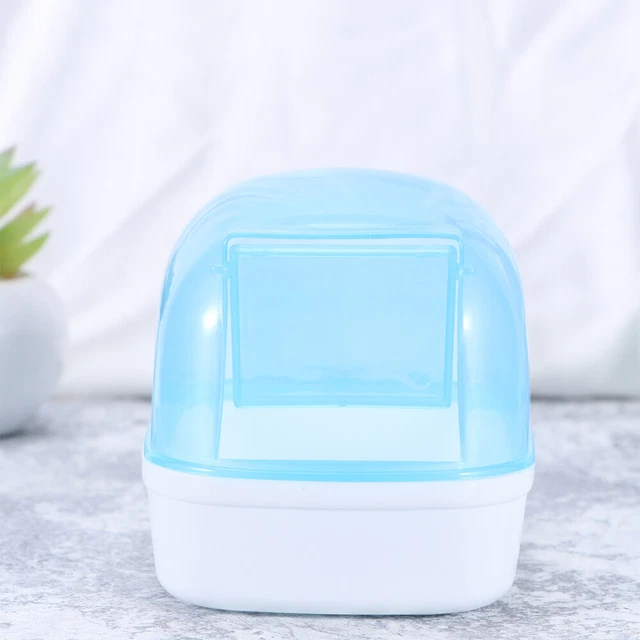 Accessori cincillà toilette criceto vasca da bagno per piccoli animali blu