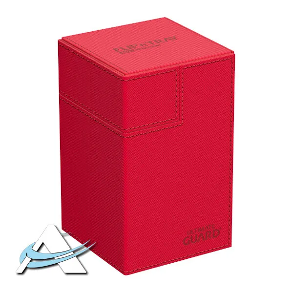 ULTIMATE GUARD Flip 'n' Tray 100+ Monocolor ROSSO Deckbox Portadeck Portamazzi