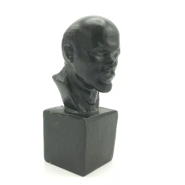 USSR Vladimir Lenin Iron Cast Kasli Sculpture Head Propaganda Soviet Communist