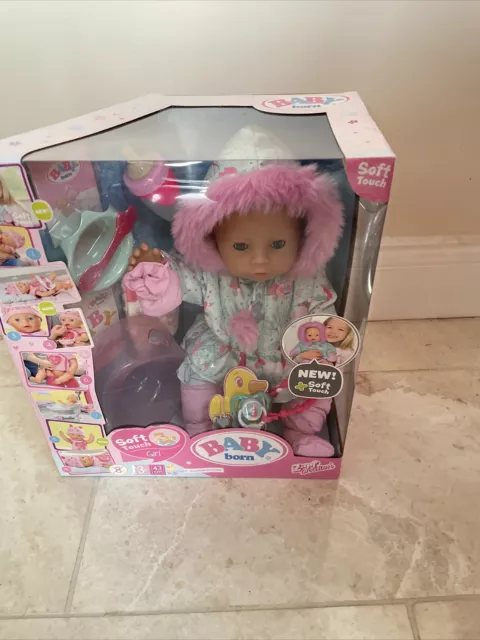 BABY BORN SOFT Touch Boy Interactive Function Doll NEW 32.00